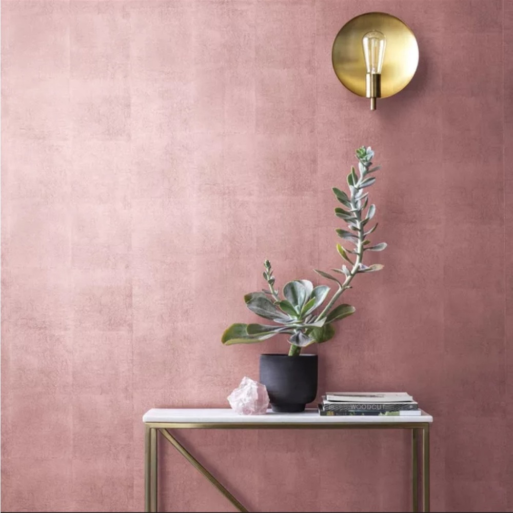 Removable Wallpaper Rose Metallic One Roll Sealed New Valspar Peel/Stick